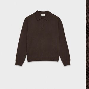 Merino Wool Polo Sweater